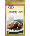  Чипсы шоколадные (белый шоколад) для выпечки Dr. Oetker White Chocolate Chips 100гр
