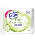 Влажная туалетная бумага с натуральным экстрактом огурца Lotus Fresh Cucumber 42шт.