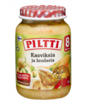  Детское питание Piltti kasviksia ja broileria(овощи и куриные фрикадельки)с 8мес. 200 гр.